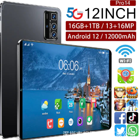 2024 Original Pro 14 Tablet PC with Android 13, 5G